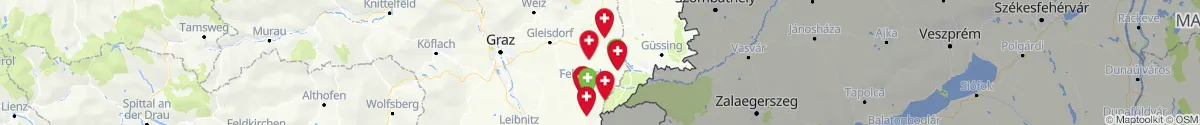 Map view for Pharmacies emergency services nearby Bad Loipersdorf (Hartberg-Fürstenfeld, Steiermark)